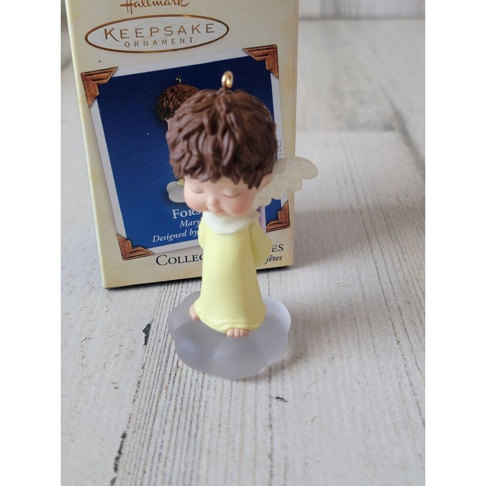 Hallmark forsythia Mary's Angels ornament Xmas 2005